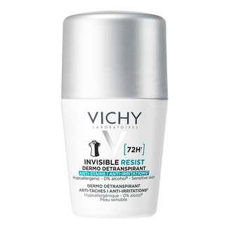 Vichy Invisible Resist, antyperspirant roll-on, przeciw śladom na ubraniach, 50 ml - zdjęcie produktu