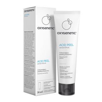 Oxygenetic Acid Peel AHA+PHA, odnawiający peeling kwasowy, 50 ml KRÓTKA DATA - zdjęcie produktu