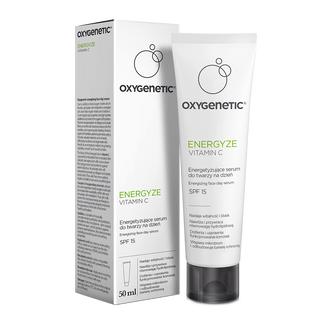 Oxygenetic Energyze Vitamin C, energetyzujące serum do twarzy na dzień, SPF 15, 50 ml USZKODZONE OPAKOWANIE - zdjęcie produktu