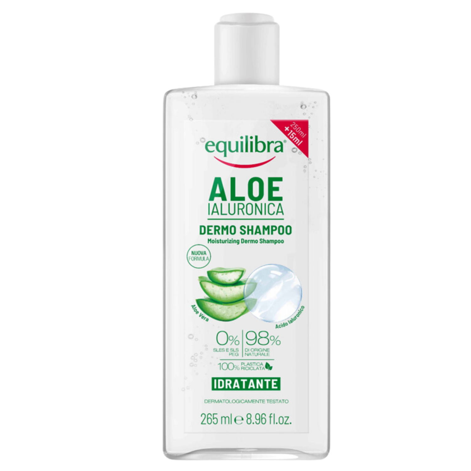 Nieznana Equilibra Aloe, Shampoo feuchtigkeitsspendend, mit Aloe Vera, 265 ml — Inhaltsstoffe und Bewertung