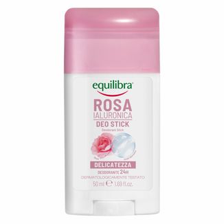 Equilibra Rosa, dezodorant różany w sztyfcie z kwasem hialuronowym, 50 ml - zdjęcie produktu