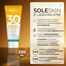 Soleskin, emulsja do opalania twarzy i ciała, SPF 30, od 6 miesiąca, 200 ml - miniaturka 3 zdjęcia produktu