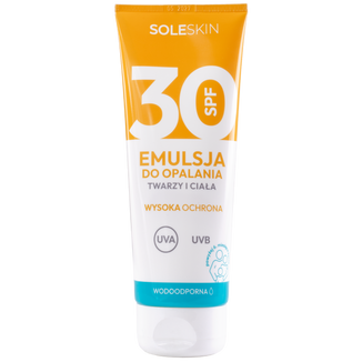 Soleskin, emulsja do opalania twarzy i ciała, SPF 30, od 6 miesiąca, 200 ml - zdjęcie produktu