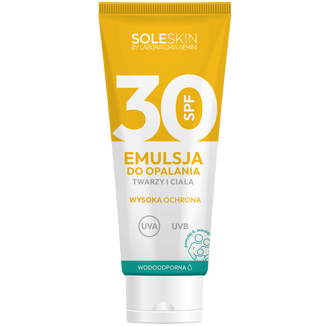 Soleskin, emulsja do opalania twarzy i ciała, SPF 30, od 6 miesiąca, 200 ml - zdjęcie produktu