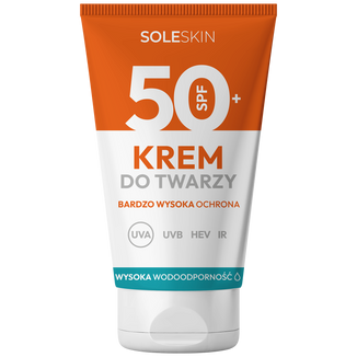 Soleskin, krem do twarzy, SPF 50+, 50 ml - zdjęcie produktu