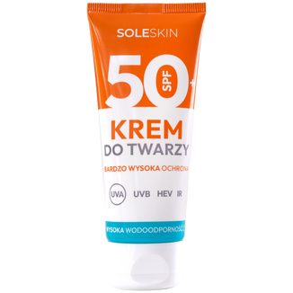 Soleskin, krem do twarzy, SPF 50+, 50 ml - zdjęcie produktu