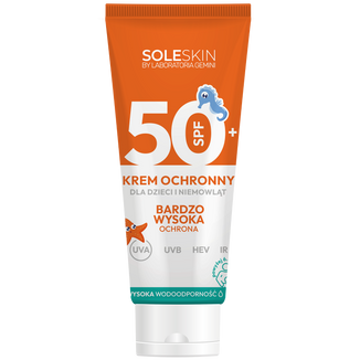 Soleskin Kids, krem ochronny dla dzieci i niemowląt, SPF 50+, od 6 miesiąca, 100 ml - zdjęcie produktu