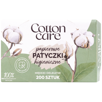 CottonCare, patyczki higieniczne, 200 sztuk - zdjęcie produktu