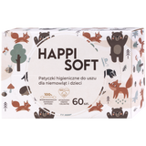 Happi Soft, patyczki higieniczne dla niemowląt i dzieci, 60 sztuk - miniaturka zdjęcia produktu