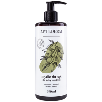 Aptederm, mydło do rąk dla skóry wrażliwej, 390 ml - zdjęcie produktu