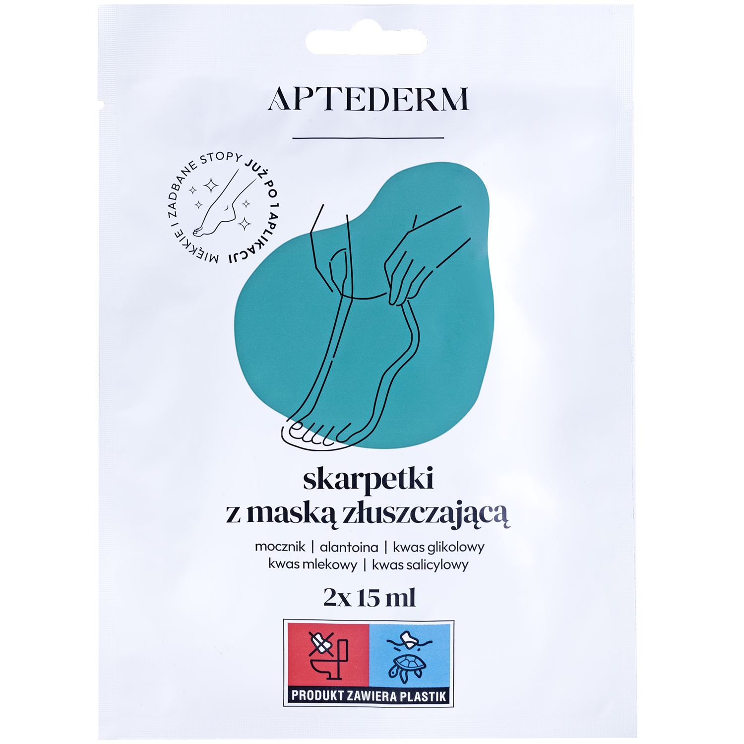 Aptederm Aptederm, skarpetki z maską złuszczającą, 1 para — Inhaltsstoffe und Bewertung