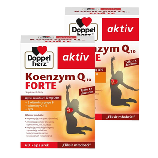 Zestaw Doppelherz aktiv Koenzym Q10 Forte, 2 x 60 kapsułek - zdjęcie produktu