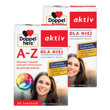 Zestaw Doppelherz aktiv A-Z Dla Niej, 2 x 30 tabletek - miniaturka zdjęcia produktu