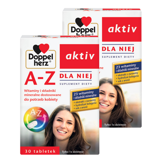 Zestaw Doppelherz aktiv A-Z Dla Niej, 2 x 30 tabletek - zdjęcie produktu