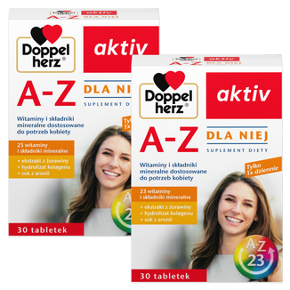 Zestaw Doppelherz aktiv A-Z Dla Niej, 2 x 30 tabletek - zdjęcie produktu