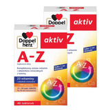 Zestaw Doppelherz aktiv A-Z, 2 x 30 tabletek + 20 tabletek gratis - miniaturka zdjęcia produktu