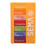 SEMA Protect, kasetka do leków tygodniowa, trzykomorowa - miniaturka zdjęcia produktu