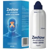 SEMA Protect, zestaw do płukania nosa i zatok, irygator + 12 saszetek - miniaturka zdjęcia produktu