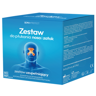 SEMA Protect, zestaw uzupełniający do płukania nosa i zatok, 30 saszetek USZKODZONE OPAKOWANIE - zdjęcie produktu