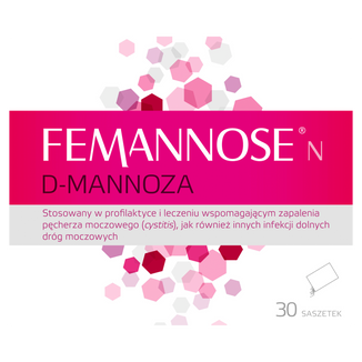 Femannose N, D-mannoza, 30 saszetek USZKODZONE OPAKOWANIE - zdjęcie produktu