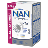 Nestle NAN Optipro Plus 3 HMO, produkt na bazie mleka dla dzieci po 1 roku, 1,2 kg - miniaturka zdjęcia produktu