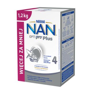 Nestle NAN Optipro Plus 4, produkt na bazie mleka dla dzieci po 2 roku, 1,2 kg - zdjęcie produktu