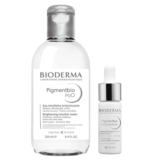 Zestaw Bioderma Pigmentbio, rozjaśniający koncentrat do twarzy, z witaminą C, 15 ml + rozjaśniający płyn micelarny, 250 ml - zdjęcie produktu