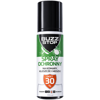 BuzzStop, płyn na meszki i komary, DEET 30%, 170 ml - zdjęcie produktu