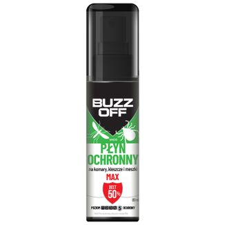 BuzzOff, płyn na meszki i komary, DEET 50%, 80 ml - zdjęcie produktu