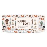 Happi Soft, chusteczki nawilżane dla niemowląt i dzieci, od urodzenia, 64 sztuki - miniaturka zdjęcia produktu