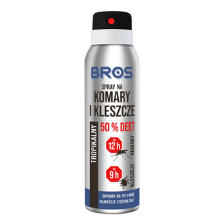 Bros, spray na komary i kleszcze, DEET 50%, 90 ml - zdjęcie produktu