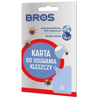 Bros, karta do usuwania kleszczy, 1 sztuka - zdjęcie produktu