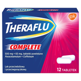 Theraflu Complete 500 mg + 65 mg, 12 tabletek powlekanych - miniaturka zdjęcia produktu