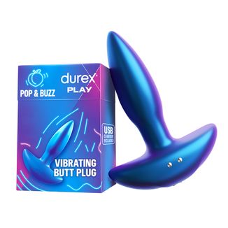 Durex Play Pop & Buzz, wibrujący korek analny USZKODZONE OPAKOWANIE - zdjęcie produktu