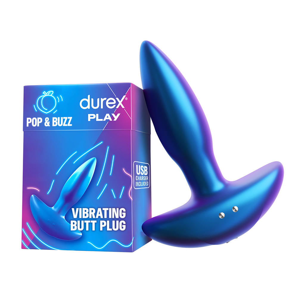 Durex Play Pop & Buzz, wibrujący korek analny