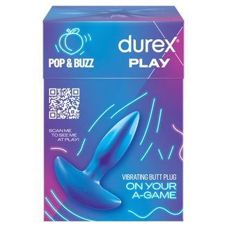 Durex Play Pop & Buzz, wibrujący korek analny - zdjęcie produktu