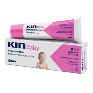 Kin Baby, żel dla ząbkujących dzieci, smak truskawkowy, 30 ml - zdjęcie produktu