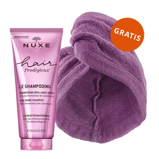 Nuxe Hair Prodigieux, nabłyszczający szampon do włosów, 200 ml + turban do włosów gratis - zdjęcie produktu