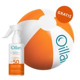 Oillan Sun, ochronny spray do twarzy i ciała, SPF 50, 125 ml + piłka plażowa gratis - miniaturka zdjęcia produktu