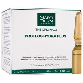 MartiDerm The Originals Proteos Hydra Plus, serum nawilżające z antyoksydantami, skóra sucha, 2 ml x 30 ampułek - zdjęcie produktu
