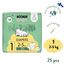 Moomin Baby rozmiar 1, 2-5 kg, pieluchy, 25 sztuk USZKODZONE OPAKOWANIE - miniaturka 2 zdjęcia produktu
