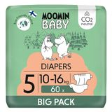 Moomin Baby, pieluchy, rozmiar 5, 10-16 kg, 60 sztuk - miniaturka zdjęcia produktu