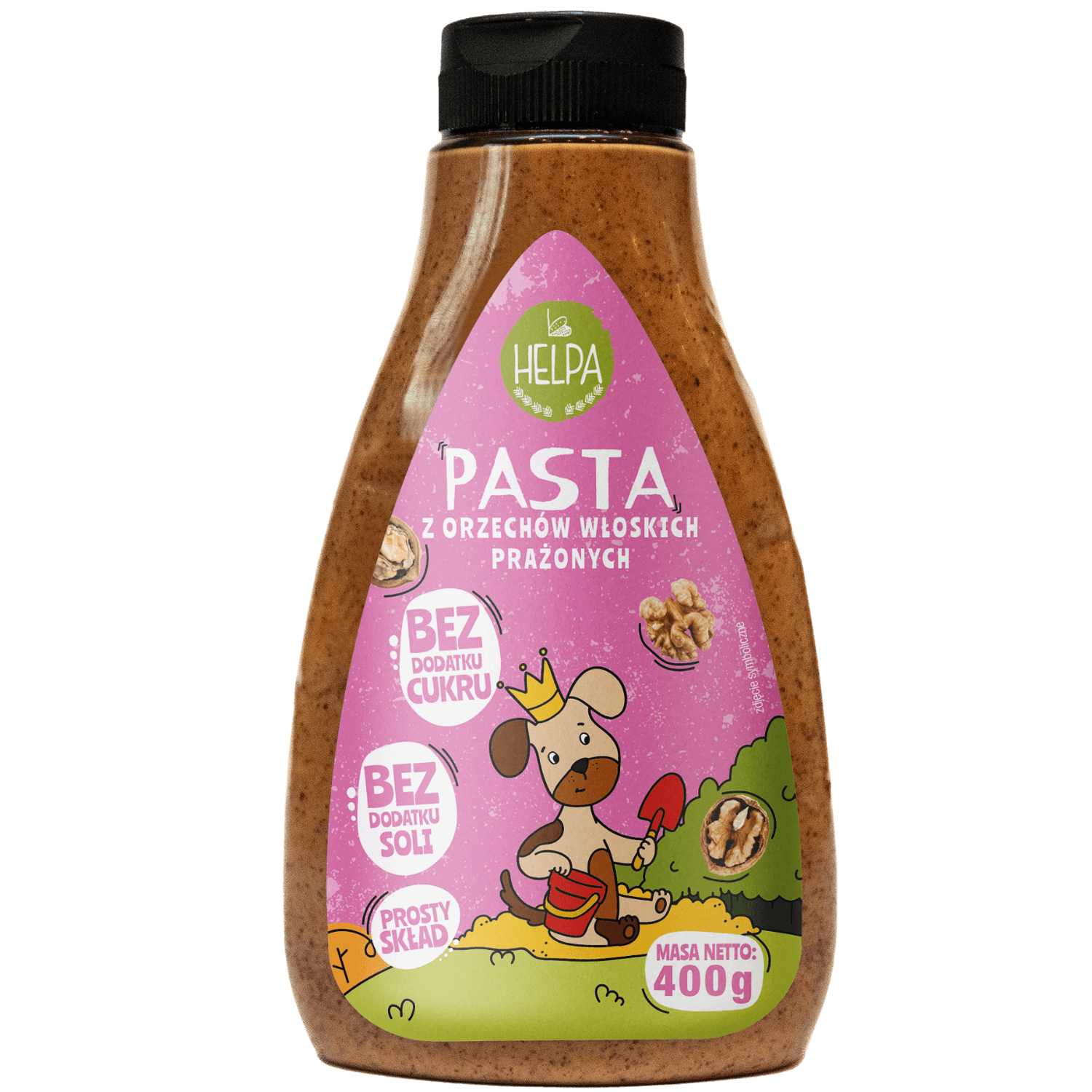 Nieznana Helpa Pasta z orzechów włoskich prażonych, 400 g