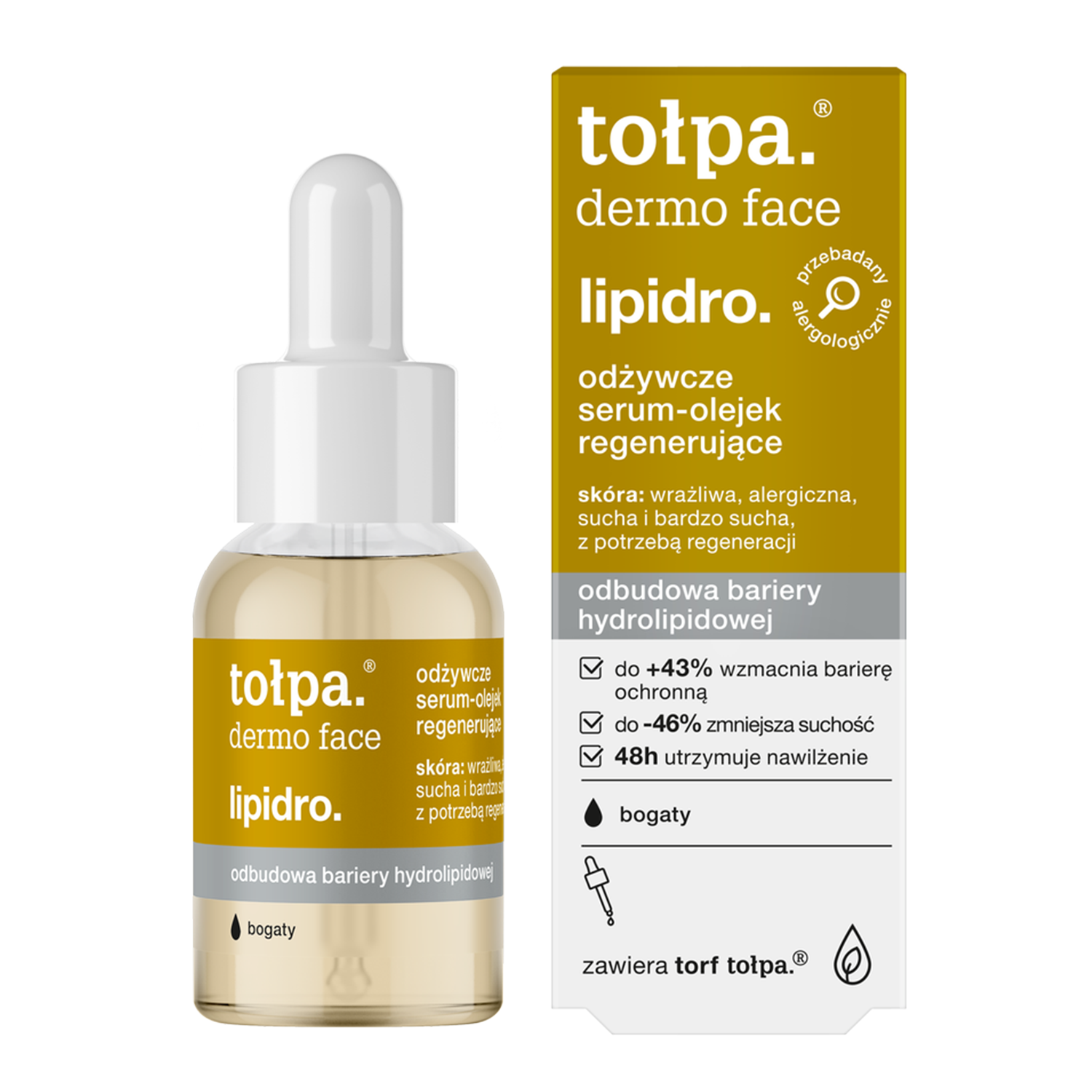 Tołpa Tołpa Dermo Face Lipidro, pflegend serum-Öl, 30 ml — Inhaltsstoffe und Bewertung