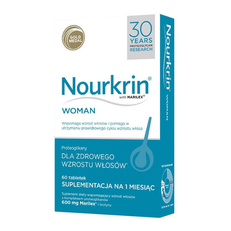Nourkrin Woman, 60 tabletek USZKODZONE OPAKOWANIE Nourkrin Woman, 60 tabletek USZKODZONE OPAKOWANIE - zdjęcie produktu