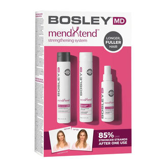 Zestaw BosleyMD mendXtend stymulujący porost włosów zniszcznych i wysuszonych, szampon, 150 ml + odżywka, 150 ml + spray, 100 ml - zdjęcie produktu