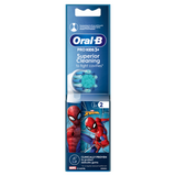 Oral-B Pro Kids, końcówki do szczoteczki elektrycznej, Spiderman, powyżej 3 lat, ultra miękkie, 2 sztuki - miniaturka zdjęcia produktu