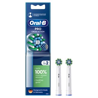 Oral-B Pro Cross Action, końcówki wymienne do szczoteczki elektrycznej Clean Maximiser, 2 sztuki - zdjęcie produktu