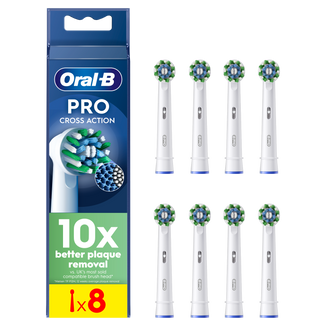 Oral-B Pro Cross Action, końcówki wymienne do szczoteczki elektrycznej Clean Maximiser, 8 sztuk - zdjęcie produktu