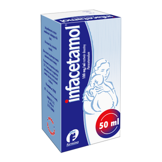 Infacetamol 100 mg/ml, roztwór doustny, 50 ml USZKODZONE OPAKOWANIE - zdjęcie produktu